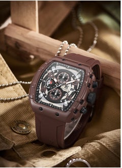 T5 T5 Mens Chronograph Silicone Strap Watch H3984G-BRW  - Image 2