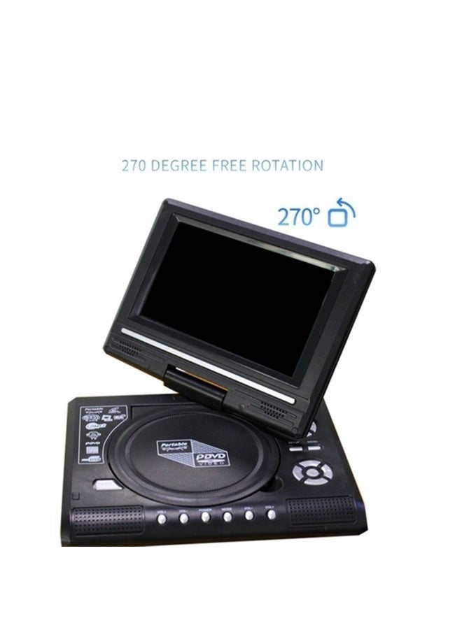 Direct Sale 7.8 Inch Portable DVD EVD Player With TV/FM/USB/game Function-Body Color:Black European Gauge