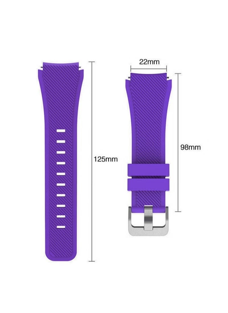 X-level Silicone Strap Watch Band For Huawei Watch GT3 46mm, 22mm Silicone Replacement Adjustable Waterproof Wristband for Huawei Watch GT3 46mm/GT2 46mm/GT Classic/Galaxy Watch 46mm/Galaxy Watch 3 45mm  - Image 2