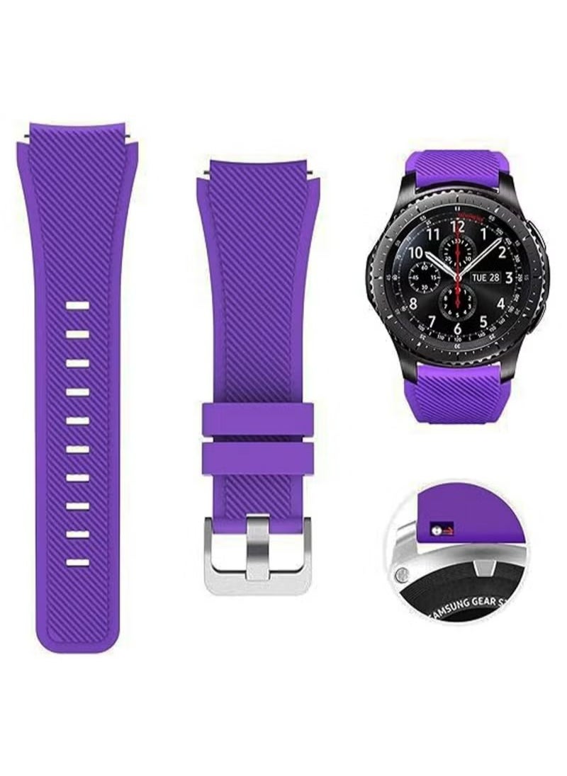 X-level Silicone Strap Watch Band For Huawei Watch GT3 46mm, 22mm Silicone Replacement Adjustable Waterproof Wristband for Huawei Watch GT3 46mm/GT2 46mm/GT Classic/Galaxy Watch 46mm/Galaxy Watch 3 45mm  - Image 4