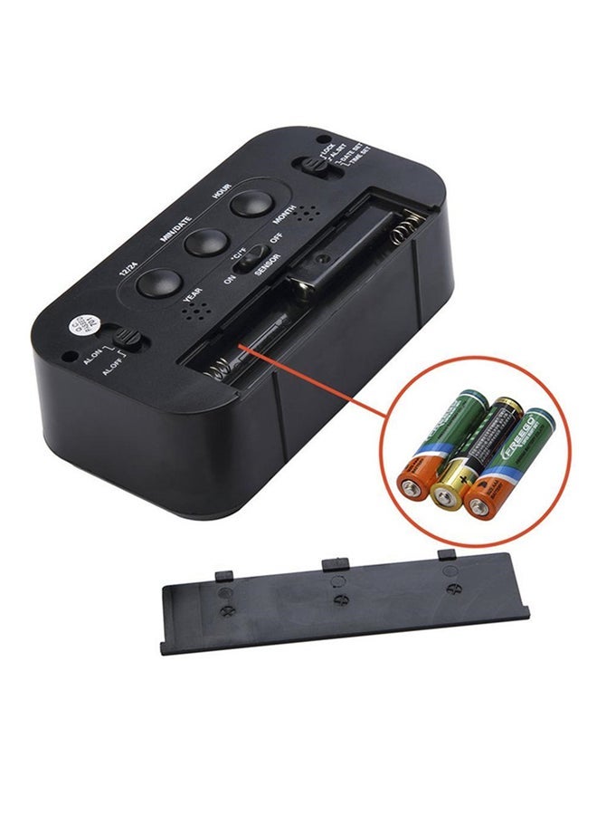 POLLEN LIFE LED Digital Table Alarm Clock Black 130 x 72 x 44mm - Image 4