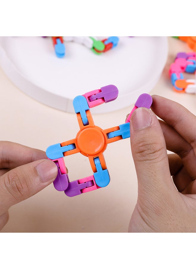 Generic - Creative Changeable Chain Three-claw Fingertip Gyro Leisure Decompression Toys Fingertip Rotating Deformation Gyro Wholesale-Color:Three Claws (mixed Colors) - Image 1