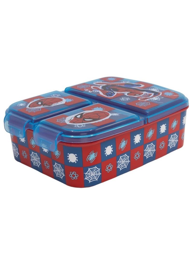 STOR STOR Multi Compartment Snack Box Spiderman Arachind Grid 16.3cm X 12.6cm X 6cm  - Image 3