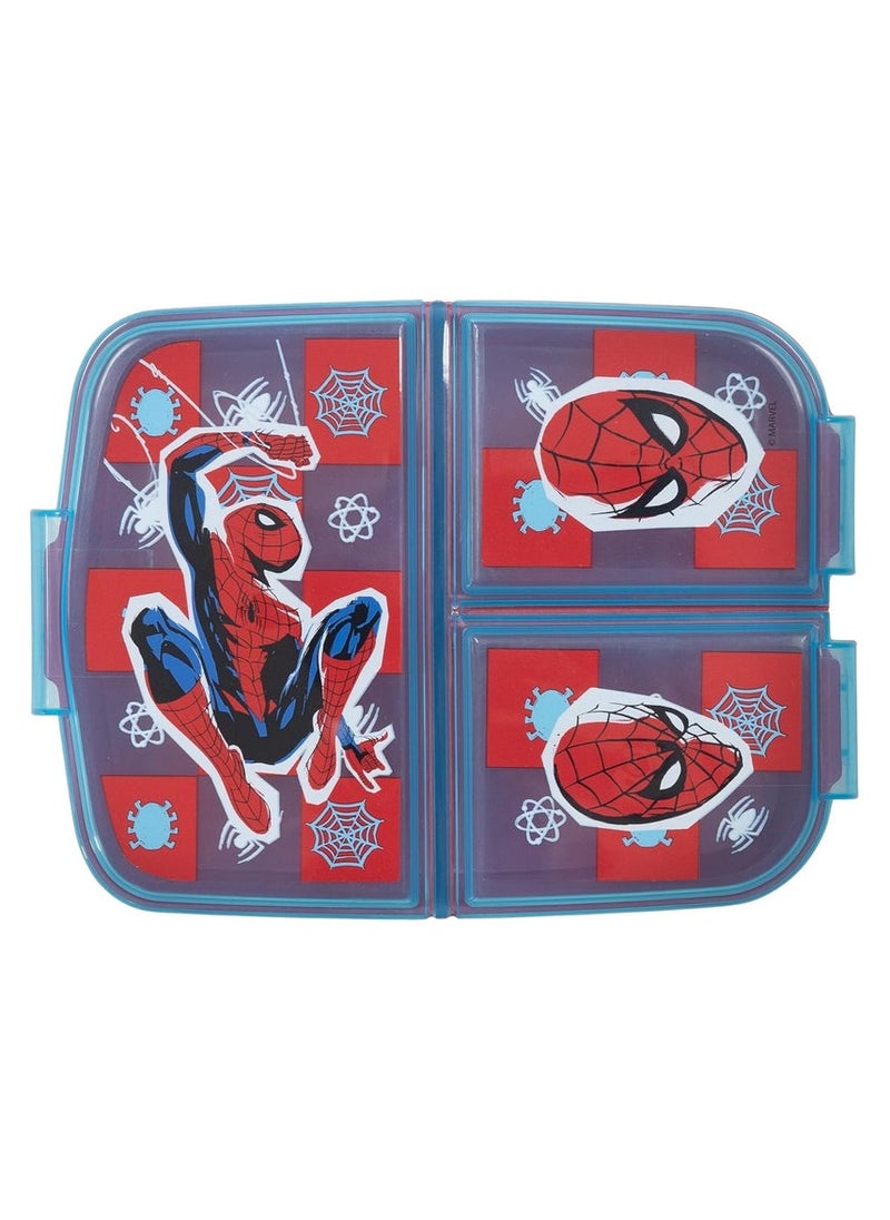 STOR STOR Multi Compartment Snack Box Spiderman Arachind Grid 16.3cm X 12.6cm X 6cm  - Image 2