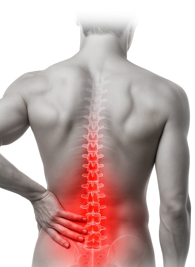 Endless Back Brace for Lower Back Pain Relief with 6 Support Stays – Adjustable Lumbar Support Belt | Breathable & Anti-Slip Back Support for Sciatica, Scoliosis, Herniated Disc | For Men & Women – Black - Image 3