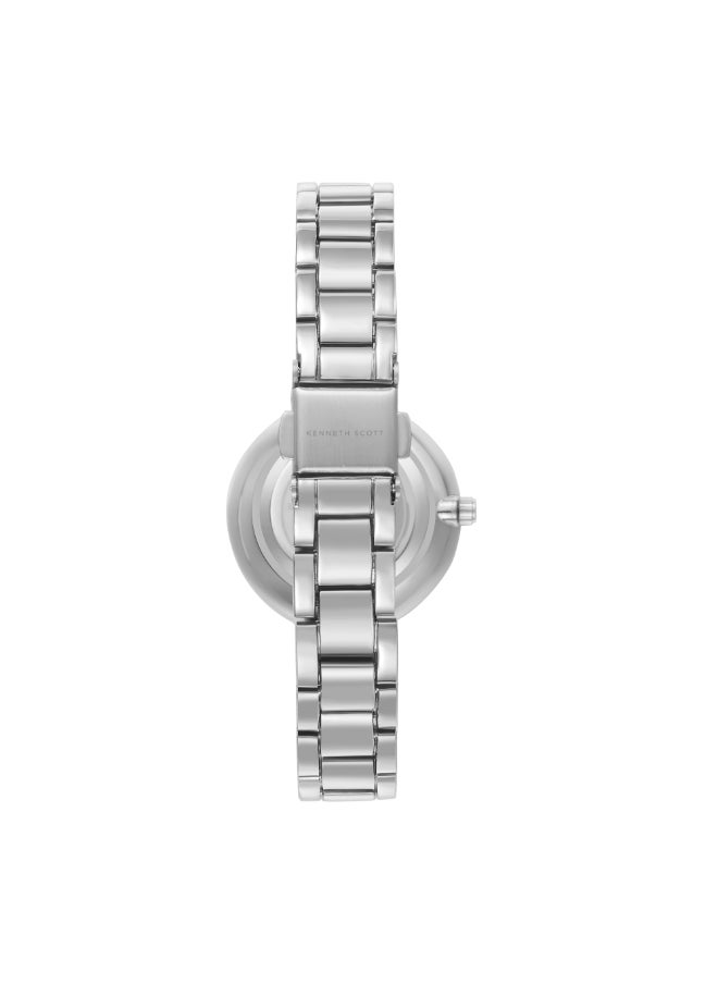 KENNETH SCOTT Women's Stainless Steel Analog Watch K23533-SBSB - 30 mm  - Image 3