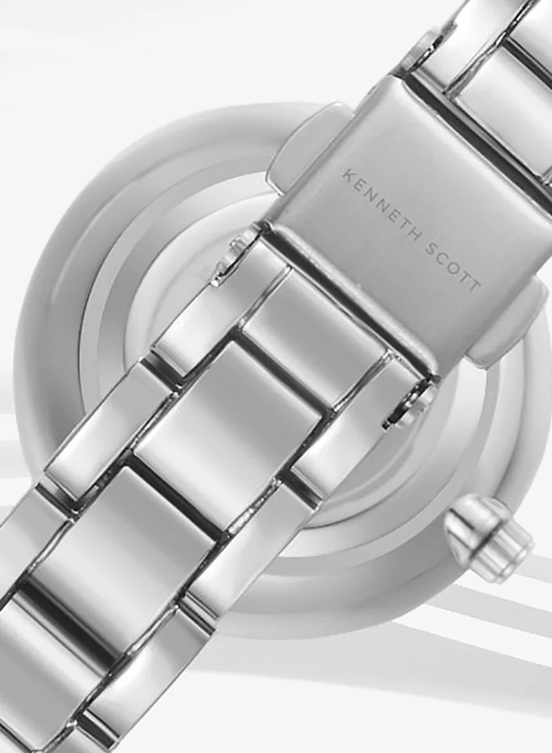 Kenneth Scott Black Women's Stainless Steel Analog Watch K23533-SBSB - 30 mm for Women | Best Price UAE