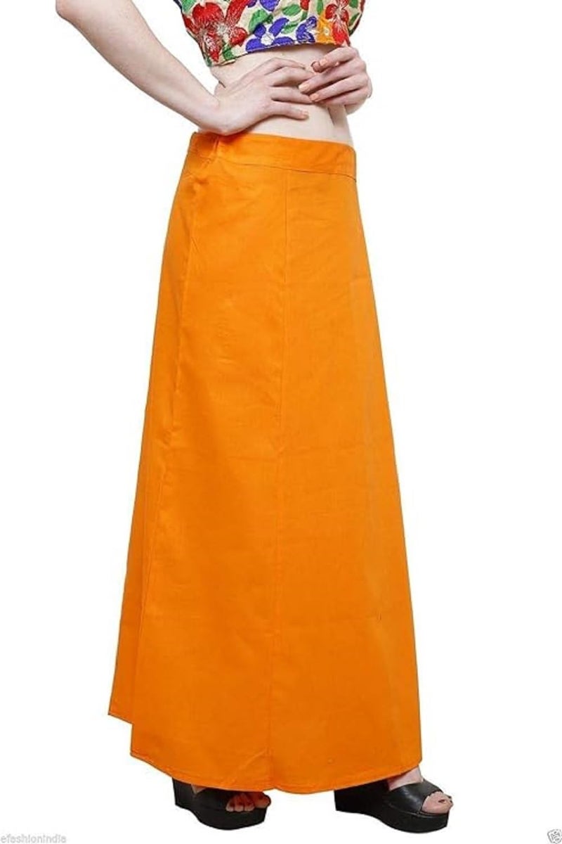 Timatim Women’s Petticoats for Saree, Readymade Cotton Inskirt for Women (Free Size), Pack of 5 (Multicolor-2) - Image 4