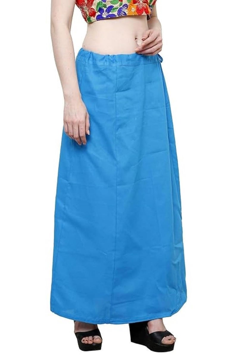 Timatim Women’s Petticoats for Saree, Readymade Cotton Inskirt for Women (Free Size), Pack of 5 (Multicolor-2) - Image 3