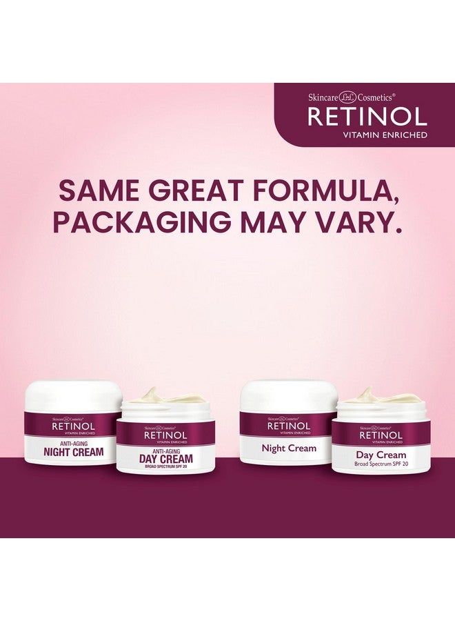 Retinol Anti-Aging, Vitamin Enriched Night Cream & Day Cream - Your 24 HOUR skincare duo that works day and night to give you younger-looking skin, 1 Ounce Each - Image 2