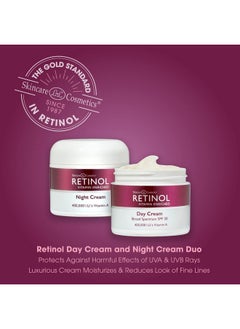 RETINOL Retinol Anti-Aging, Vitamin Enriched Night Cream & Day Cream - Your 24 HOUR skincare duo that works day and night to give you younger-looking skin, 1 Ounce Each  - Image 3