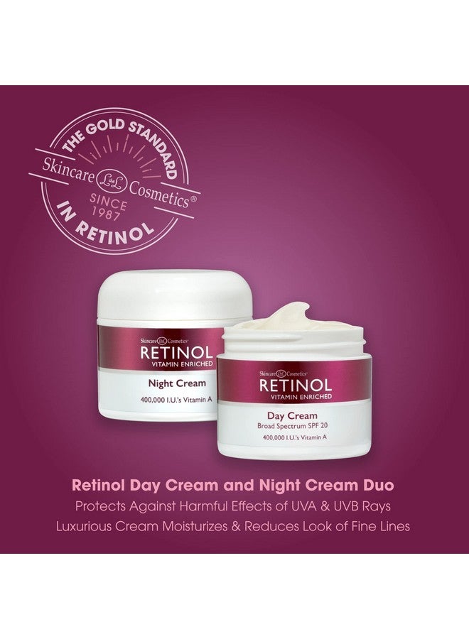 Retinol Anti-Aging, Vitamin Enriched Night Cream & Day Cream - Your 24 HOUR skincare duo that works day and night to give you younger-looking skin, 1 Ounce Each - Image 3