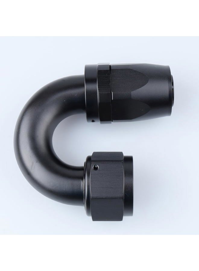 AC PERFORMANCE 180 Degree -16 AN Female to AN16 Swivel Seal Hose End Oil Fuel Line Fitting Adapter Aluminum Black - Image 2