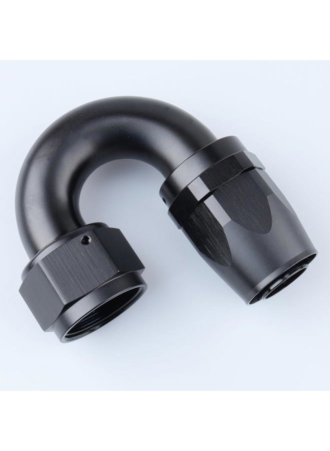 AC PERFORMANCE 180 Degree -16 AN Female to AN16 Swivel Seal Hose End Oil Fuel Line Fitting Adapter Aluminum Black - Image 3