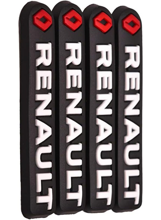 Renault car side door guard edge defender protector trim guard sticker (black,4 pcs set) - Image 1
