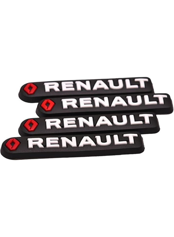 Renault car side door guard edge defender protector trim guard sticker (black,4 pcs set) - Image 3