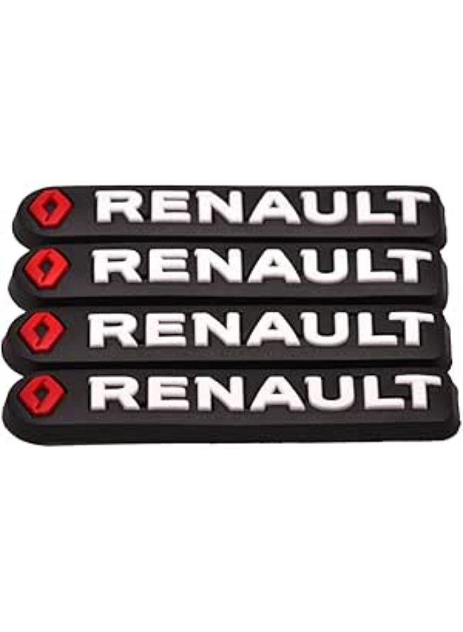 Renault car side door guard edge defender protector trim guard sticker (black,4 pcs set) - Image 2