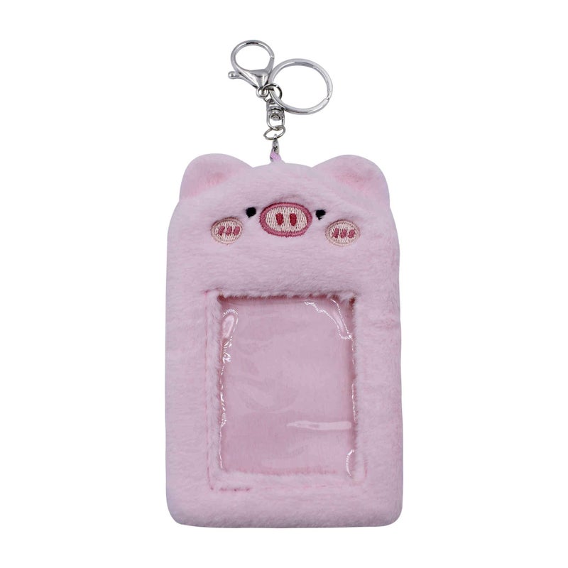 Zgmyc لطيف Plush Kpop Photocard حامل مع خيول مفتاح الرسوم المتحركة صورة كبست - Image 1