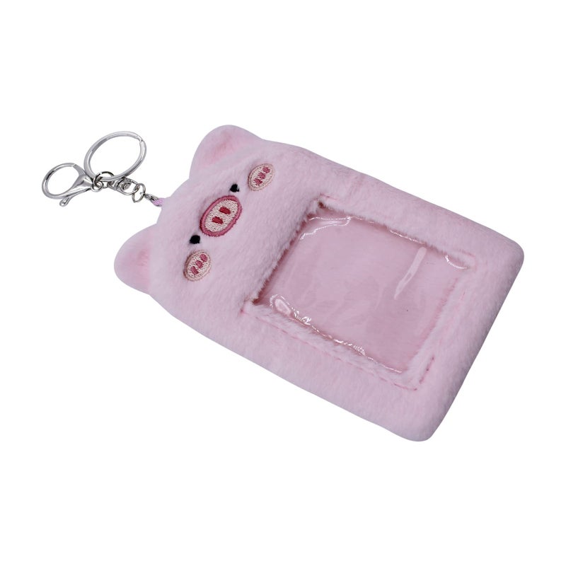 Zgmyc لطيف Plush Kpop Photocard حامل مع خيول مفتاح الرسوم المتحركة صورة كبست - Image 2
