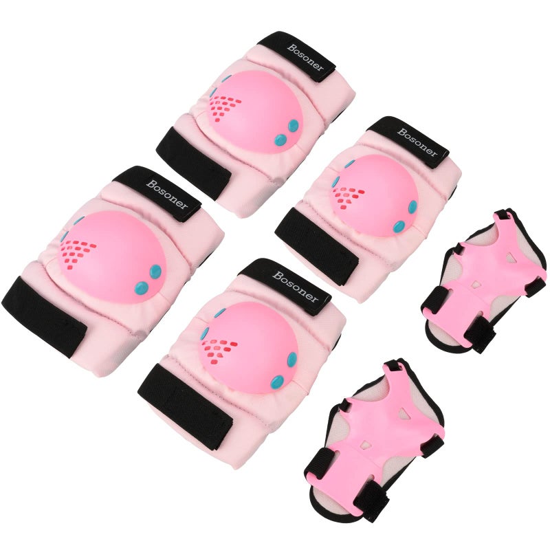Bosoner Knee Pad Elbow Pads for Roller Skates Cycling BMX Bike Skateboard Inline Rollerblading, Skating Skatings Scooter Riding Sports - Image 1