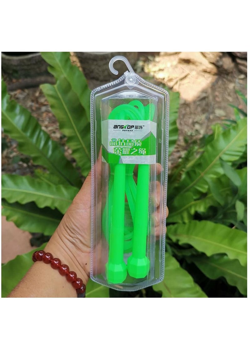 أنجتوب AT0312 حبل قفز قابل للتعديل يد بلاستيك - أخضر - Image 3