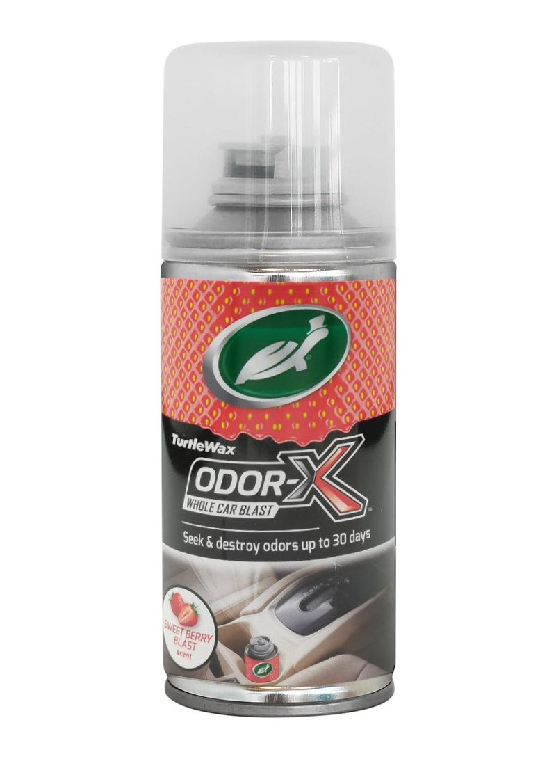 مزيل روائح السيارة بالكامل من Odor X، يبحث عن الروائح ويدمرها لمدة تصل إلى 30 يومًا، 100 مل برائحة الكرز العصير