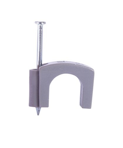 Gardner Bender PSG-15 Coaxial Staple, 7/16 Inch., Secures RG-8, Triaxial, Up to 25 Pairs UTP, Polyethylene - UV Resistant, Splinter Free, 15 Pk., Grey - Image 2