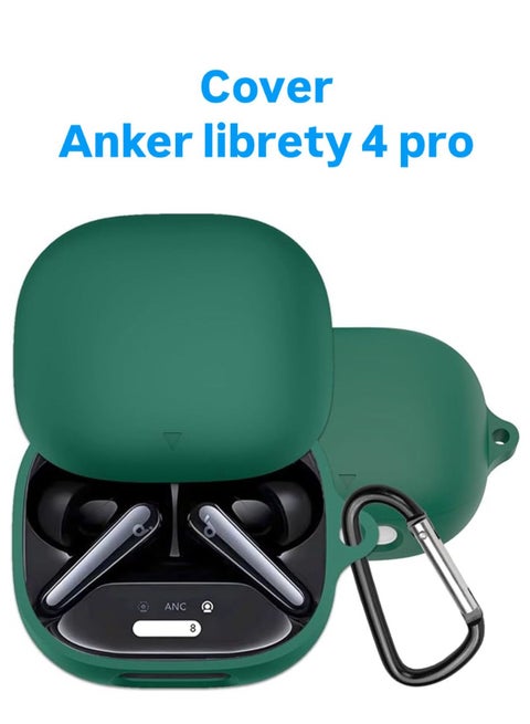 حافظة سيليكون لسماعه انكر لايبرتي 4 برو - اخضر غامق