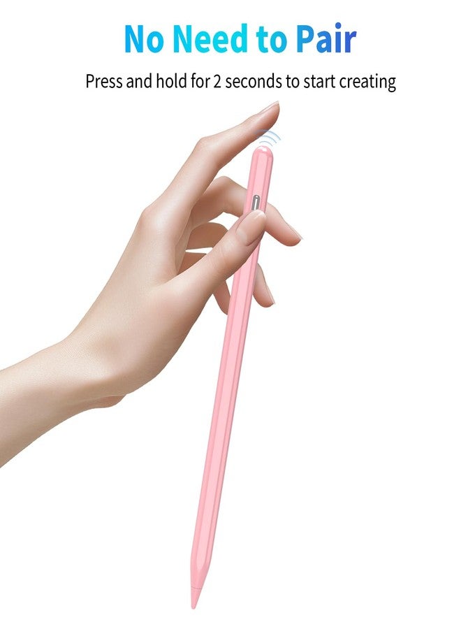 COO Stylus Pen for iPad 9th&10th Generation with Palm Rejection, 30Mins Fast Charging, Compatible with 2018-2023 Apple iPad Pro 11"/12.9", iPad Air 3/4/5, iPad mini 5/6th, iPad 6/7/8/9/10 (Pink01) - Image 3