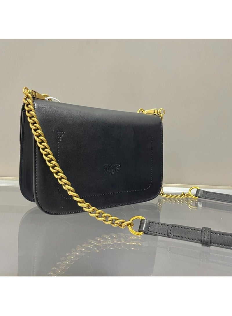 Pinko Chain Solid Color Crossbody Shoulder Bag 24*15*7cm - Image 3