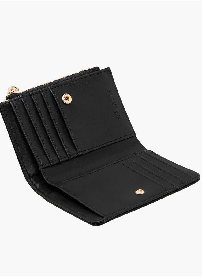 Celeste - Quilted Bi-Fold Wallet with Zip Closure - Image 1