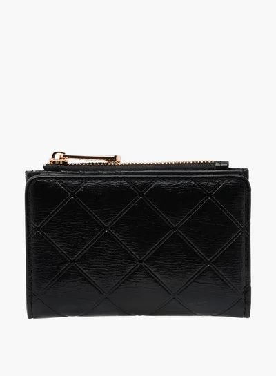 Celeste Quilted Bi-Fold Wallet with Zip Closure