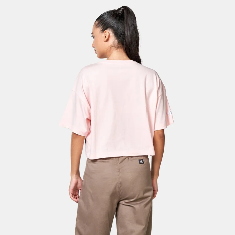 CONVERSE Women's Y2K Heart Cropped T-Shirt