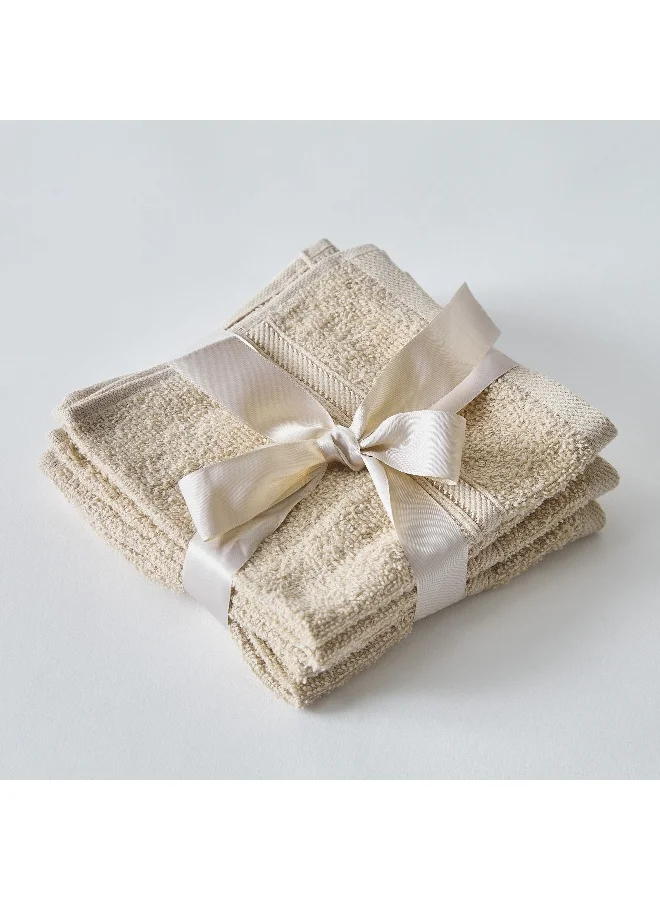 هوم بوكس Essential Carded 4-Piece Face Towel Set - 30x30 cm