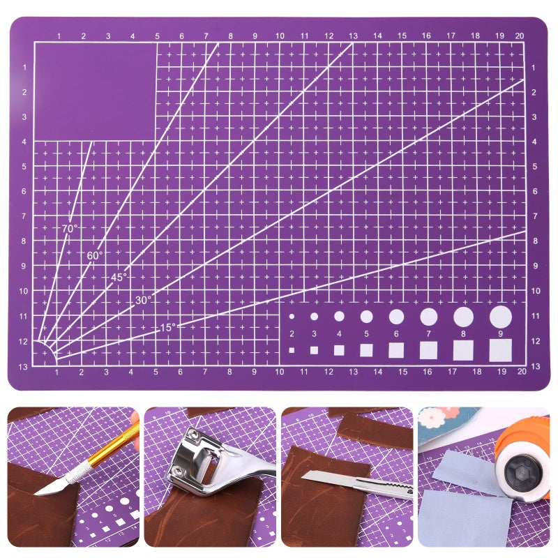 LOKUNN A5 Self Healing Cutting Mat Double Sided, 8.5inÃ—6in Small Cutting Mat Craft Cutting Board Great for Scrapbooking, Quilting, Fabric, Sewing Crafts Projects - Image 1