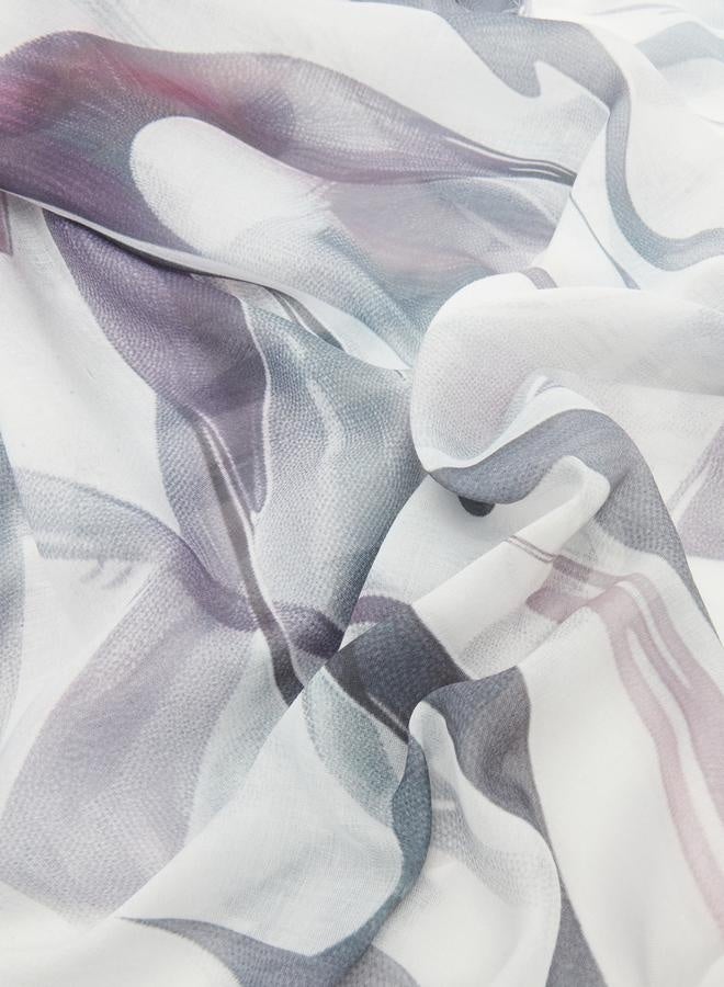 Styli Abstract Print Hijab  - Image 2