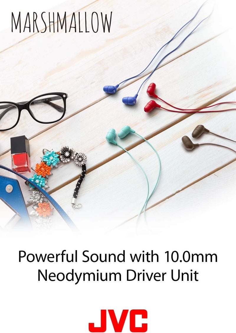 JVC Memory Foam Earbud Marshmallow Memory Foam Earbud with Mic Black (HAFX38MB) - Image 5