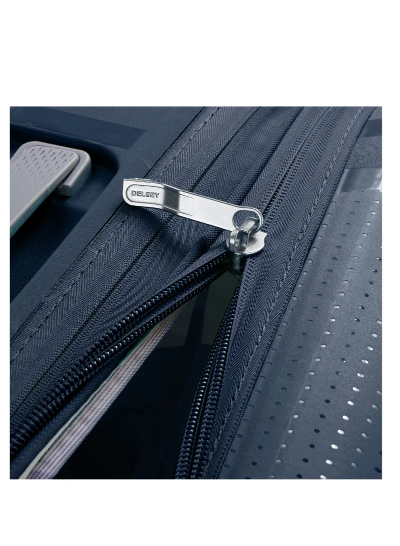 ديلسي _باريس Clavel 71 cm Hardcase Expandable 4 Double Wheel Check-In Luggage Trolley Blue Jeans