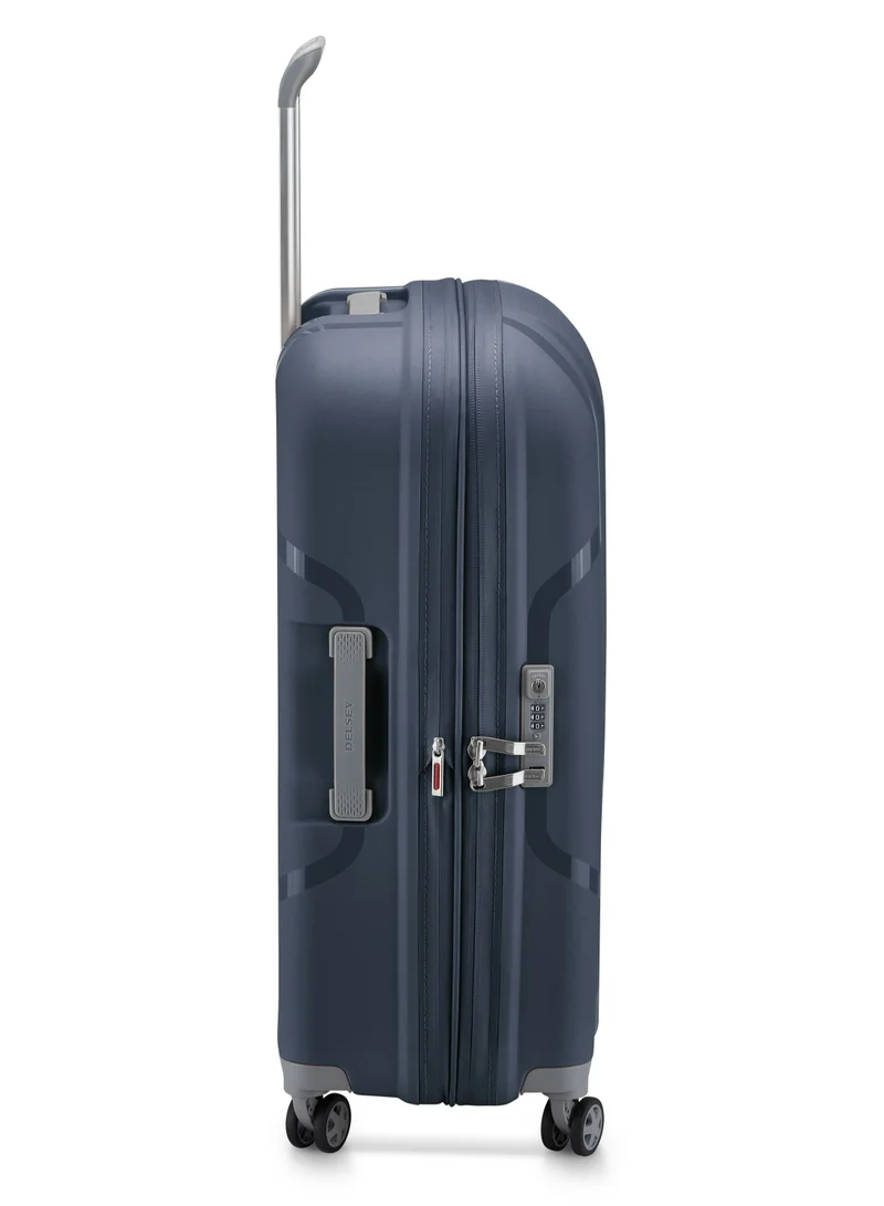 ديلسي _باريس Clavel 71 cm Hardcase Expandable 4 Double Wheel Check-In Luggage Trolley Blue Jeans