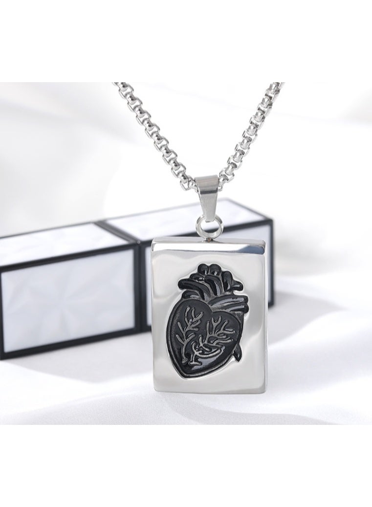 LATEEN Romantic Couple Necklace Set - 2PCS Matching Pendants - Premium Hypoallergenic Stainless Steel Jewelry - 18K Gold Plated Ideal Gift for Couples - Image 3