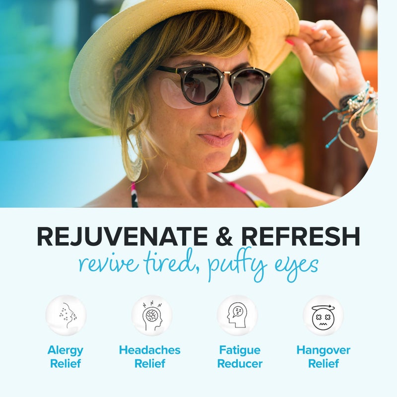 ToGoSpa Ice Water EYES by ToGoSpa â€“ Premium Anti-Aging Collagen Gel Pads for Puffiness, Dark Circles, and Wrinkles â€“ Under Eye Rejuvenation for Men & Women - 1 Pack - 3 Pair - Image 3