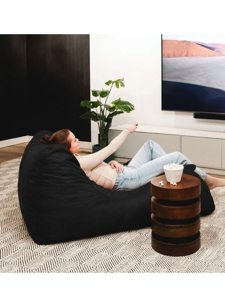 الهرمين شازلونج بين باج جلد خامة جلد - Image 1