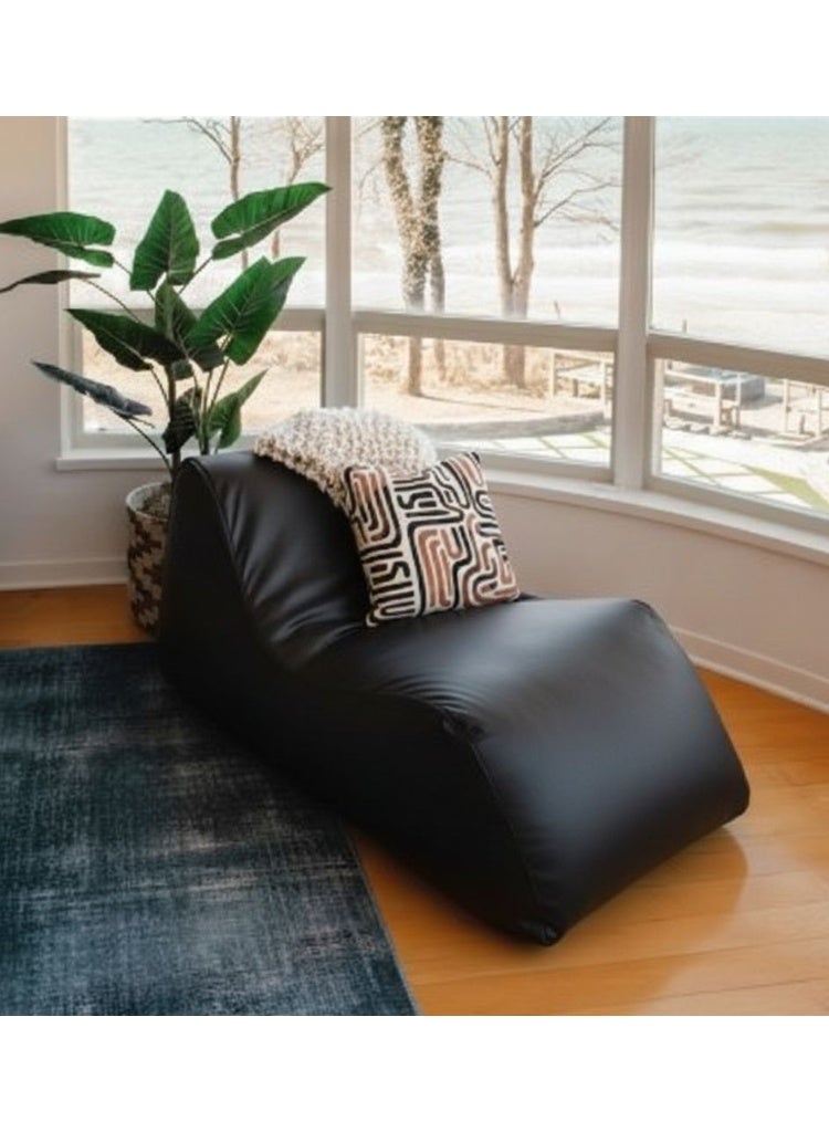 الهرمين شازلونج بين باج جلد خامة جلد - Image 2