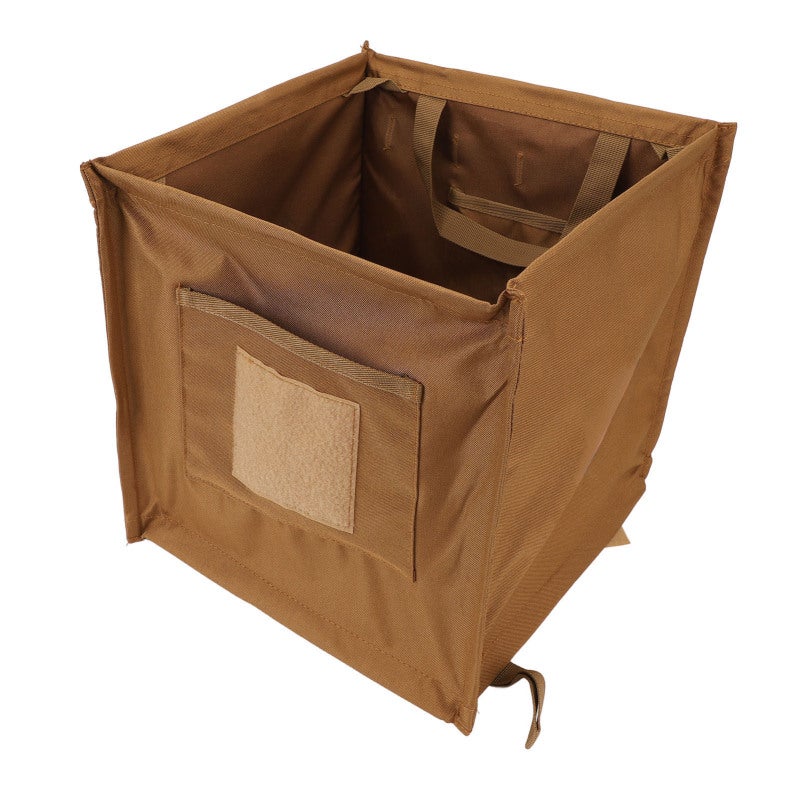Collapsible Outdoor Trash Can: 600D Encrypted Oxford Cloth Fiberglass Rod Construction, Spike Buckle Wind Stability, Lightweight Foldable Design - Multipurpose Storage Solution for Camping Picnic Barb - Image 2