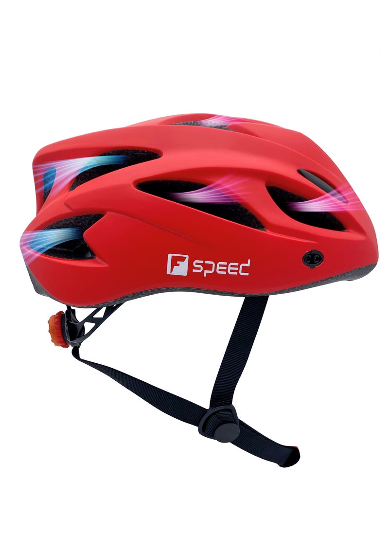 FSPEED - FSPEED Specialized Bike Helmet with 3 Different Lighting Modes L Rear Light and Detachable Sun Visor CE Certificated Mountain Bike - Image 1