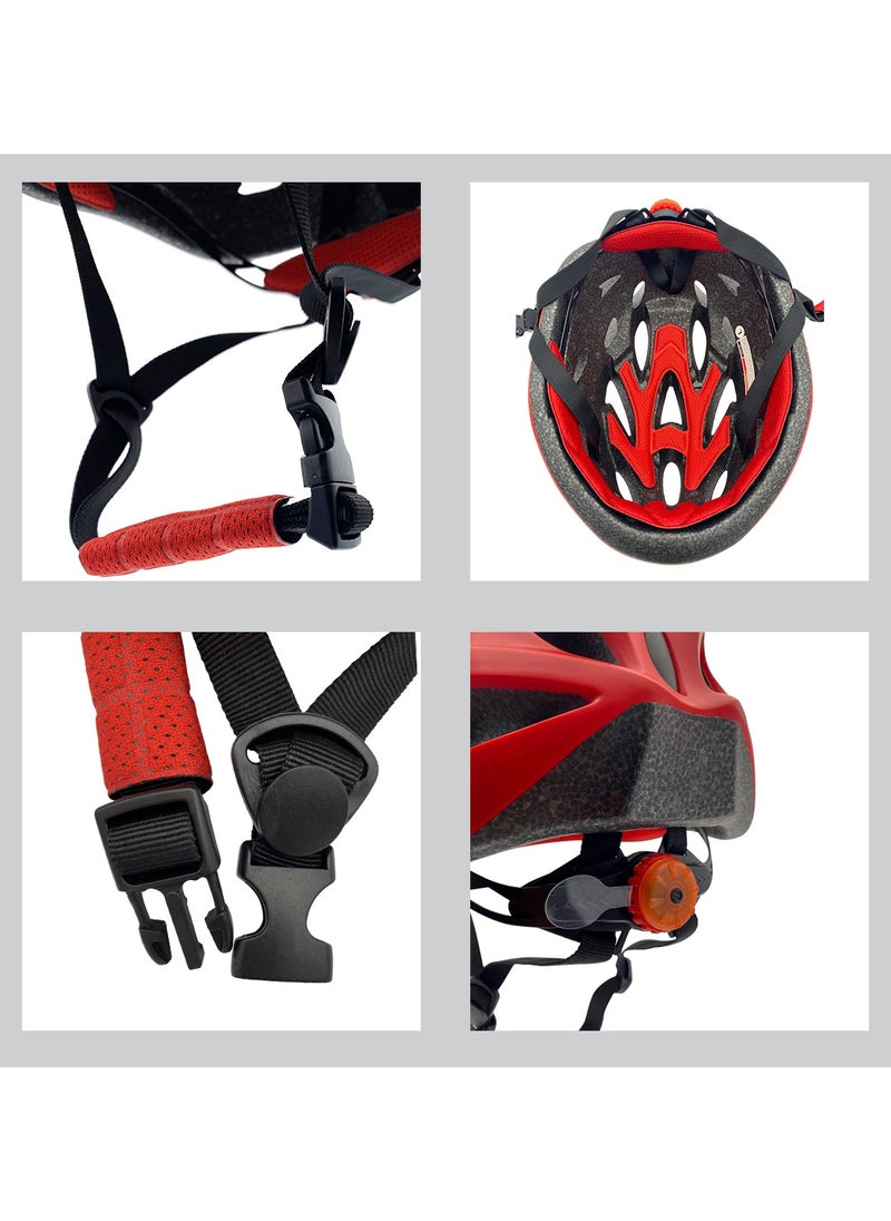 FSPEED - FSPEED Specialized Bike Helmet with 3 Different Lighting Modes L Rear Light and Detachable Sun Visor CE Certificated Mountain Bike - Image 1