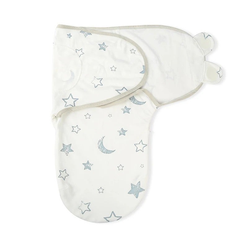 Bluejw 100% Cotton Baby Swaddle Sleeping Bag - Anti-Shock Swaddlers Bandage for Newborns & Infants - Four Seasons Single Layer - Image 1