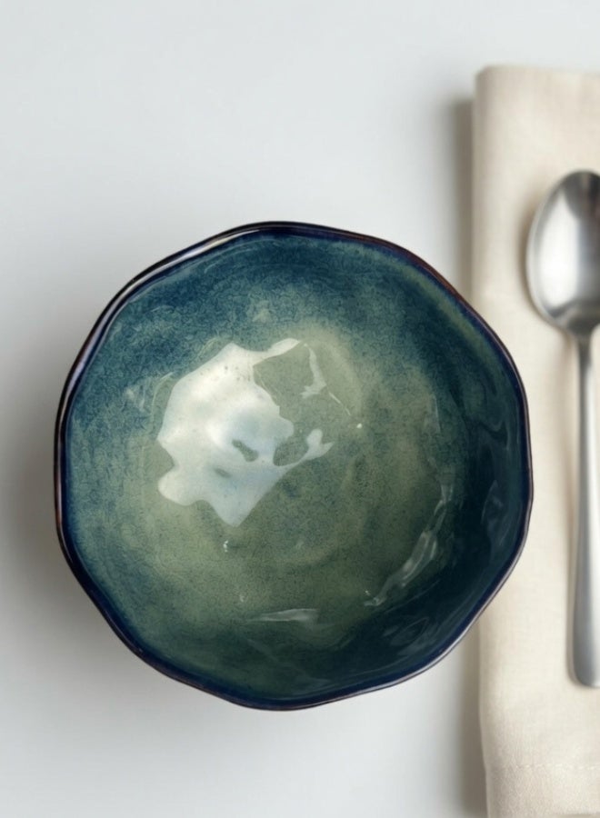 Japanese Style Ceramic Soup Bowl, Premium Porcelain Large Soup Bowl 7.25 inch, 1200ml Misty Green Ramen Bowl, Handcrafted Ramen Bowl, Perfect for Soup, Rice, Ramen, Cereal, Fruits - Image 5