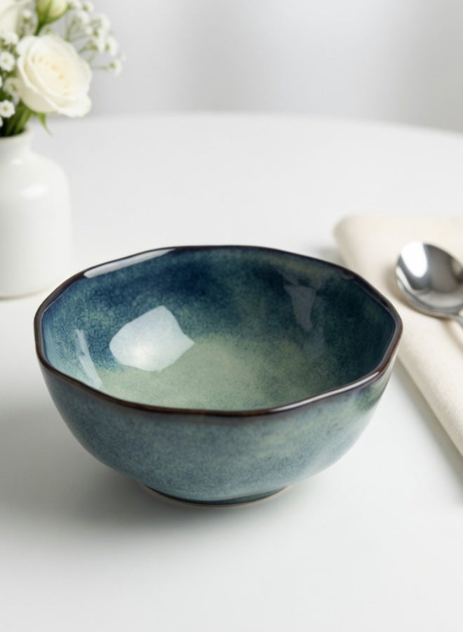 Japanese Style Ceramic Soup Bowl, Premium Porcelain Large Soup Bowl 7.25 inch, 1200ml Misty Green Ramen Bowl, Handcrafted Ramen Bowl, Perfect for Soup, Rice, Ramen, Cereal, Fruits - Image 4