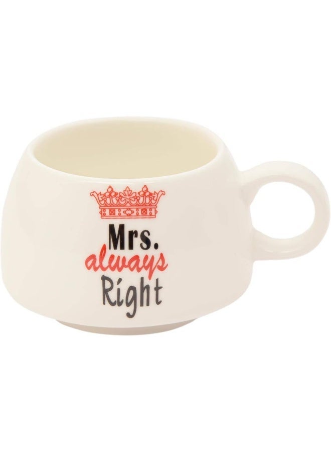Shallow JZ004-D Mr. & Mrs. Tea Set 3 Pieces – 1 Teapot & 2 Mugs, Multi-Colour Bone China Tea & Coffee Set - Image 4